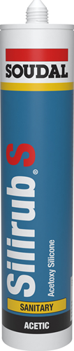 Soudal Silirub Sanitärartikel | Silikon-Fugendichtstoff | 310 ml | weiß - 101448