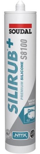 Soudal silirub+ s8100 neutral | Sanitär-Set | Basalt | 300 ml – 135728