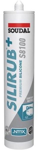 Soudal silirub+ s8100 neutral | Sanitär-Set | altweiß | 300 ml – 137421