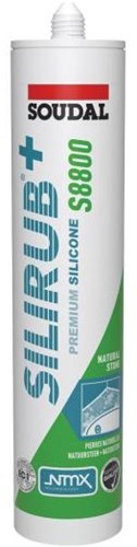 Soudal silirub+ s8800 | Naturstein | Silikondichtstoff | mattes Marmorgrau | 300 ml – 159969