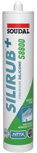 Soudal silirub+ s8800 | Naturstein | Silikondichtstoff | transparent grau | 300 ml – 123473
