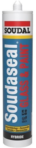 Soudal Soudaseal Glasfarbe | Verglasungsset | grau | 290 ml - 155370