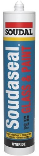 Soudal Soudaseal Glasfarbe | Verglasungsset | weiß | 290 ml - 154676