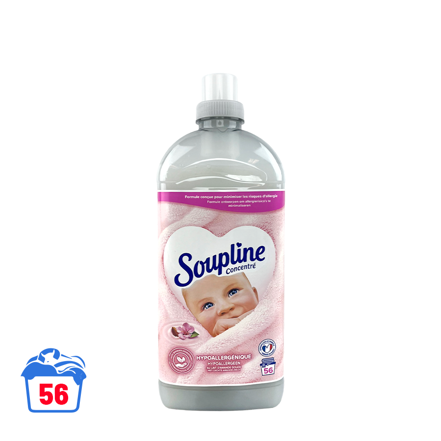 Soupline Weichspüler hypoallergen mit Mandelmilch 1300 ml