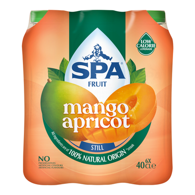 Spa Fruit Still Mango Aprikose Pet (6x 400ml)