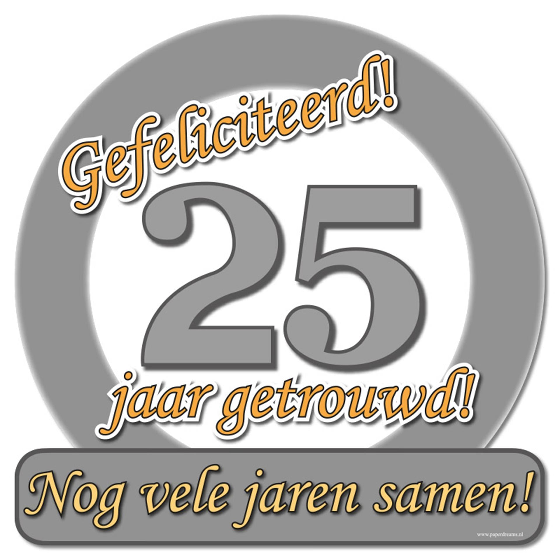 Paperdreams Kronenschild-Spezial - 25 Jahre verheiratet