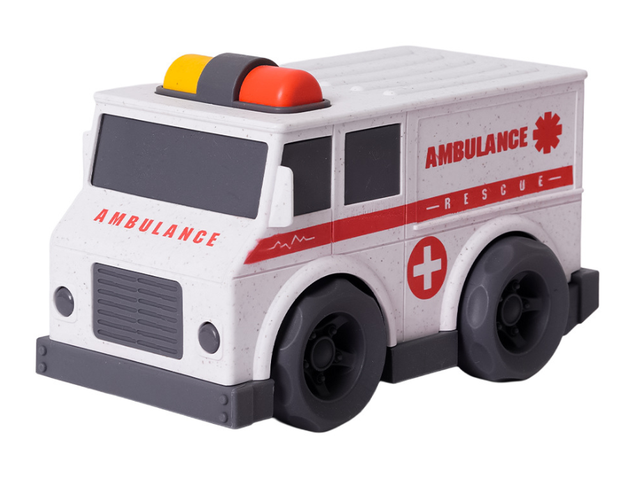 Biospielzeug Rettungswagen aus Biokunststoff (15 cm)