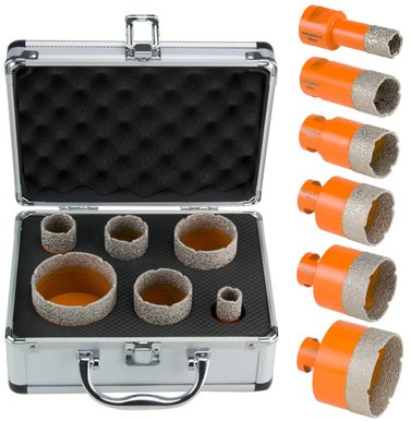Spero M14 Fliesenbohrer-Set | 19, 28, 32, 45, 51 65mm | Nass-Trocken-M14-TDN-Set