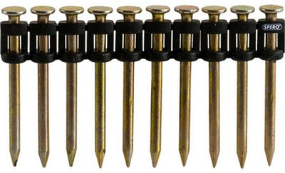 Spero Stahlnägel 40mm | 500 Stück, Beton, Stahl, Stein usw. für Gasnagelpistolen – SPC638 mm