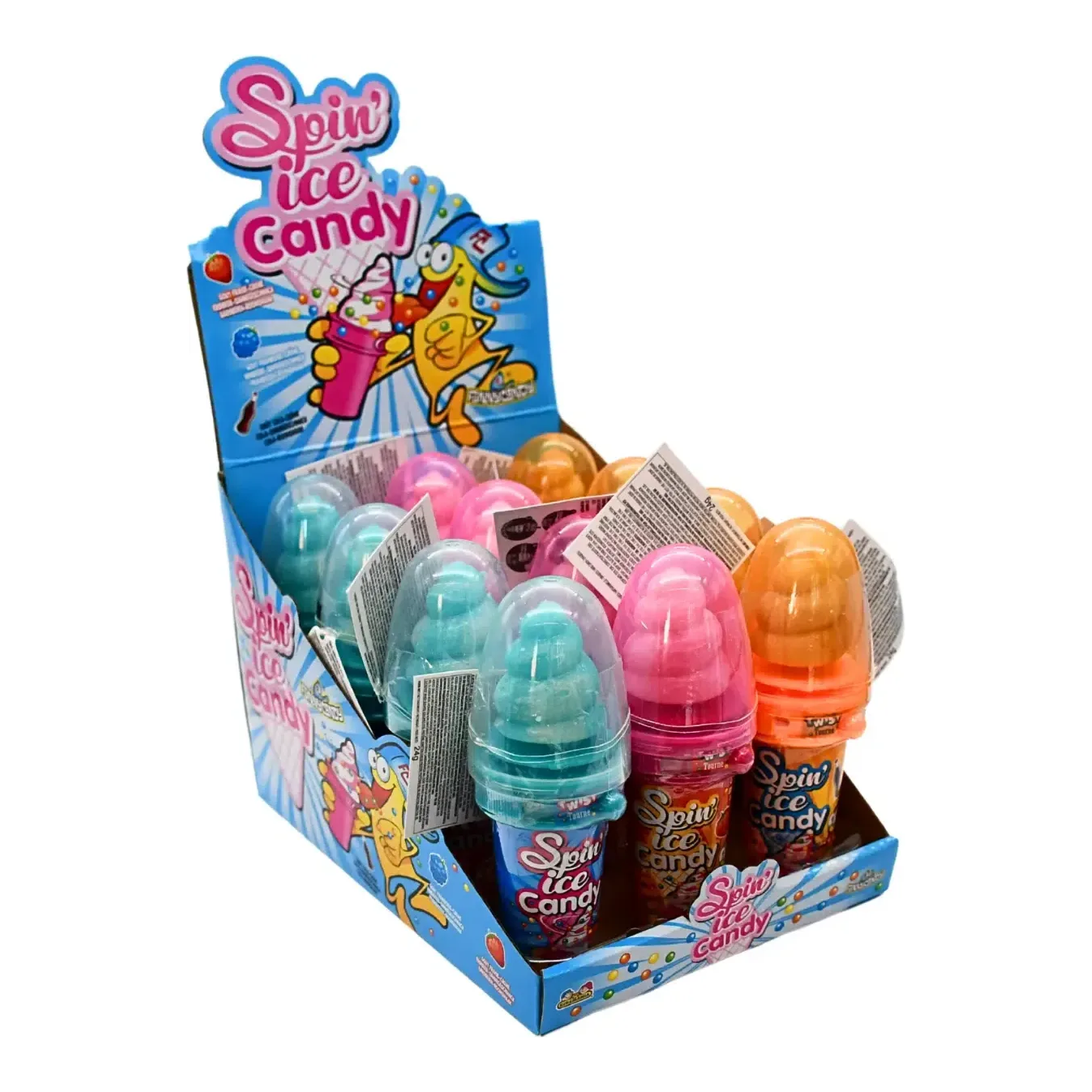 Lustige Candy Spin Eisbonbons (12 Stück)