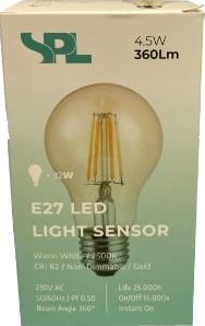 Spl LED GLS E27 4-40 W 2500 K Filament Goldsensor – LED7350