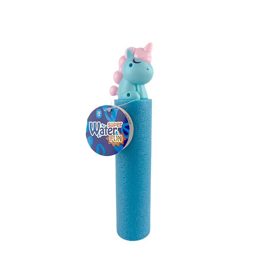Spritzwasserspritze Einhorn blau 26cm