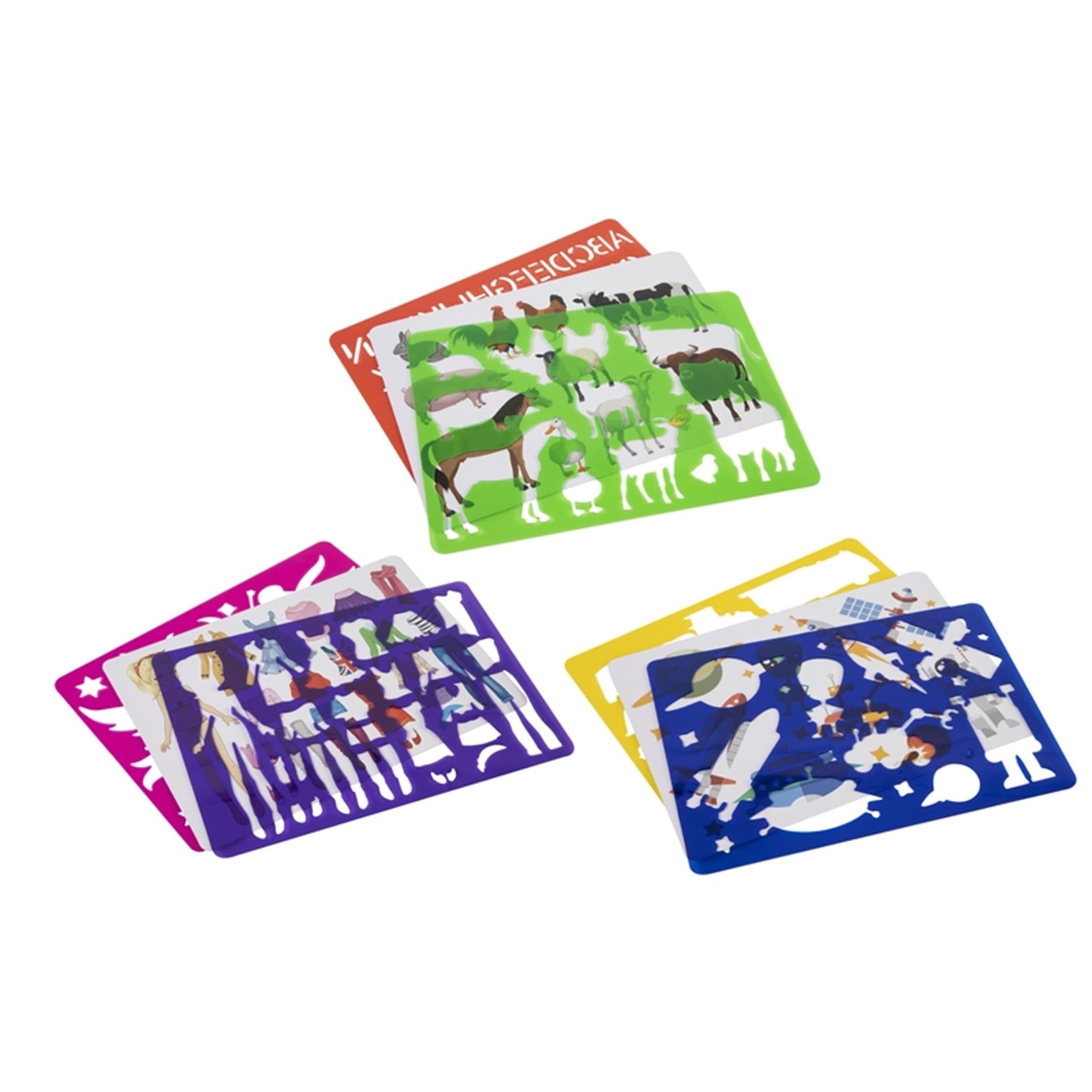 Grafix-Zeichenvorlagen, 2er-Pack