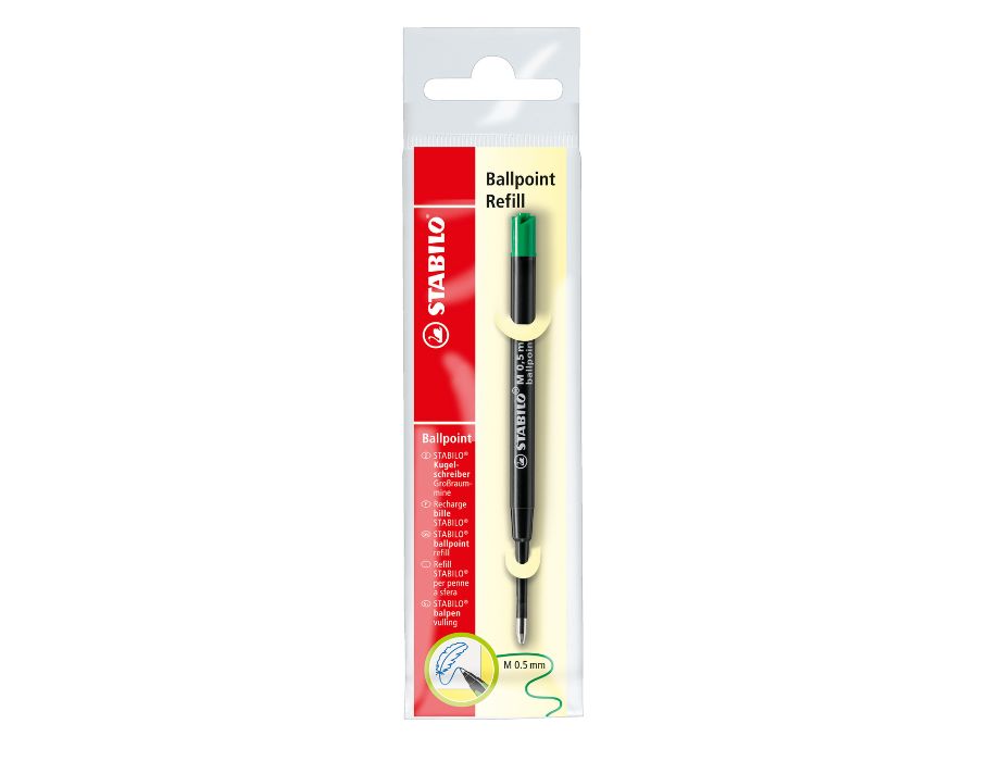 Stabilo Kugelschreiber nachfüllen 0,5 mm Grün