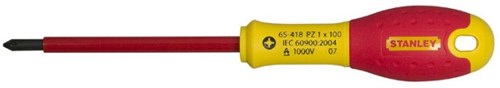 Stanley Handwerkzeuge Stanley Fatmax Schraubendreher Pozidriv VDE PZ1 x 100 mm – 0-65-418 – 0-65-418