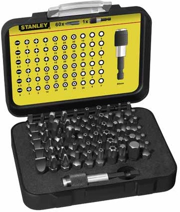 Stanley Handwerkzeug-Bit-Set Expert Pro 1 4 – Bithalter (61-teilig) – 1-13-902