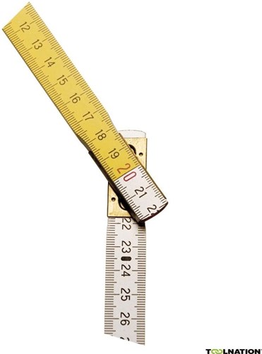 Stanley Handwerkzeuge Zollstock gelb weiß | 2m - 15mm - 0-35-458