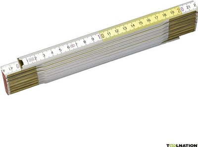 Stanley Handwerkzeuge Zollstock gelb weiß | 2m - 15mm - 0-35-458