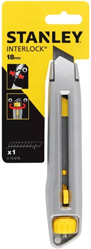 Stanley Handwerkzeuge Interlock-Abbrechmesser 18 mm – 1-10-018 – 1-10-018