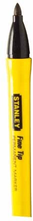 Stanley Handtools Textmarker mit feiner Spitze, schwarz – 0-47-316