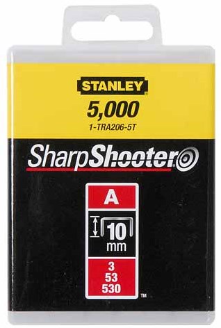 Stanley Handwerkzeuge Heftklammern 10 mm Typ A – 5000 Stück – 1-tra206-5t