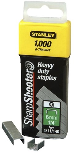 Stanley Handwerkzeug-Klammern, 12 mm, Typ G – 5000 Stück – 1-tra708-5t – 1-tra708-5t