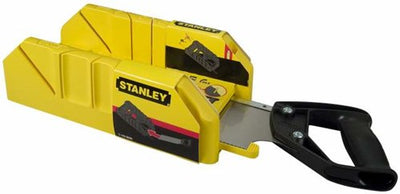 Stanley Handwerkzeuge Gehrungslade aus Kunststoff mit Gehrungssäge L350 mm B143 mm H95 mm – 1-19-800