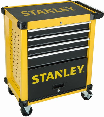 Stanley stht0-80442 | Werkzeugwagen | 4 Schubladen – gefüllt mit 9 Modulen – stht0-80442