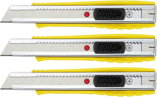 Stanley Tripack Fatmax Abbrechmesser | Metall | 18 mm (2+1 frei) – fmht10421-0