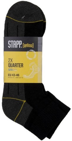 Stapp gelbe Quarter 2er-Pack Socken 4435 | 699 schwarz | Größe 42 - 38.134.046.39