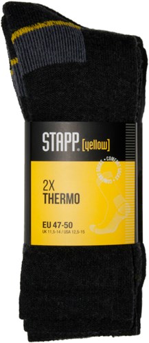 Stapp gelbe Thermo-2er-Pack-Socken 4420 | 695 Anthrazit-Melange | Größe 50 - 38.134.008.03