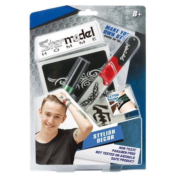 Star Model Homme Tattoo Set
