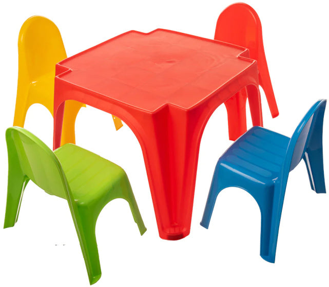 Starplay-Tisch und Stühle setzen Junior Red 5-Stück