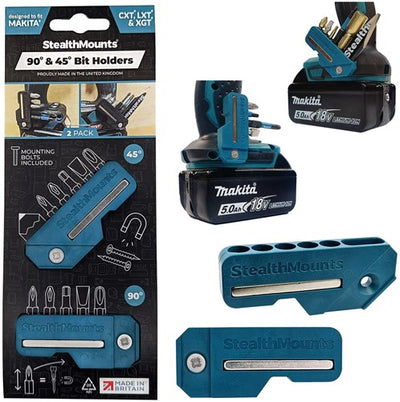 Stealthmounts 4590 Bithalter für Makita | blau | 2 Stück - bh-mk-4590-blu