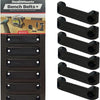 Stealth-Montage-Bankgurt | schwarz | 6 Stück - bb-pl-blk-6