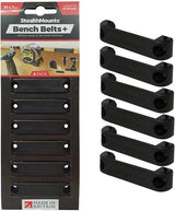 Stealth-Montage-Bankgurt | schwarz | 6 Stück - bb-pl-blk-6 - afbeelding 1