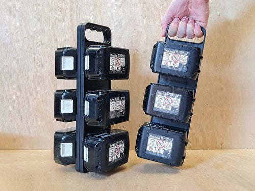 Stealthmounts Batterieplatine für Makita LXT mit Griff | schwarz - bd-mk18-h-1