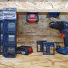 Stealth montiert Batteriehalter für Bosch 18V | schwarz | 6 Stück - bm-bo18-6