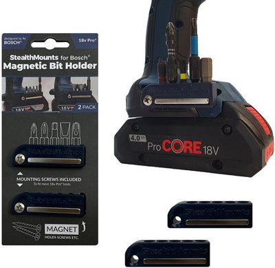 Stealth Mounts Bithalter für Bosch 18V | blau | 2 Stück - bra-bo-blu-2