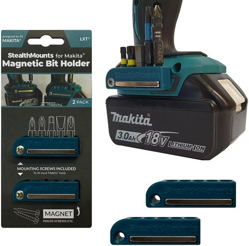 Stealthmounts Bithalter für Makita | blau | 2 Stück - bh-mk-blu-2