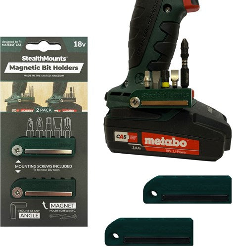 Stealth Mounts Bithalter für Metabo Cas | grün | 2 Stück - bh-mt-grn-2