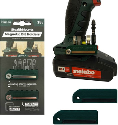 Stealth Mounts Bithalter für Metabo Cas | grün | 2 Stück - bh-mt-grn-2