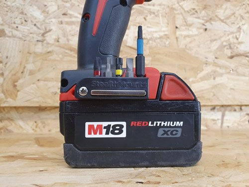 Stealth Mounts Bithalter für Milwaukee M18 | schwarz | 2 Stück - bra-mw18-blk-2