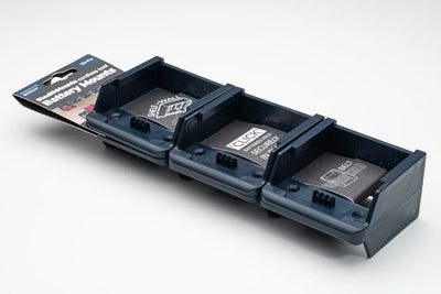 Stealthmounts BM-BO18-Blu-6 Batteriehalter für Bosch 18V Pro | blau | 6er-Pack – bm-bo18-blu-6