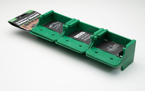 Stealthmounts BM-MHH18-GRN-6 Batteriehalter für Hikoki Hitachi 18V 36V | grün | 6er-Pack – bm-mhh18-grn-6