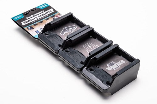 Stealthmounts bm-mk12-blk-6 Batteriehalter für Makita 12 V CXT | schwarz | 6 Stück - bm-mk12-blk-6