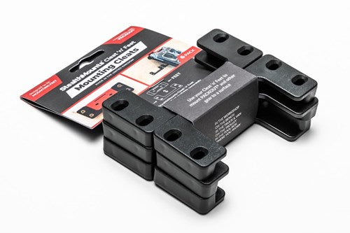 Stealthmounts om-cl-blk-6 Klampen und Fußklampen | schwarz | 6 Stück - om-cl-blk-6