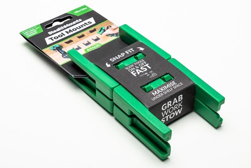 Stealthmounts tm-mhh18-grn-4 Werkzeughalter für Hikoki Metabo HPT Hitachi 18 V | grün | 4 Stück - tm-mhh18-grn-4