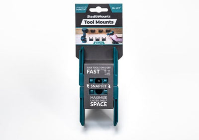 Stealthmounts tm-mk18-blu-4 Maschinenhalter für Makita LXT | blau | 4er-Pack – tm-mk18-blu-4