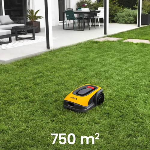 Stiga a 750 Mähroboter | kabellos mit AGS | 750 m² | 18cm | 1x 2,5 Ah Akku und Ladestation 2 a - 2r7101228 st1